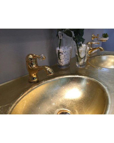 Смеситель для раковины с донным клапаном Nicolazzi Cristallo Liberty 3402OL33