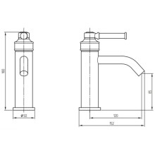 Смеситель для раковины Migliore Ermitage Mini 30850