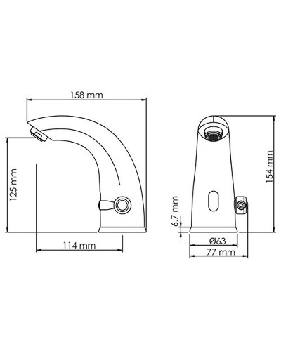 Смеситель для раковины WasserKRAFT Rossel 2813 Хром