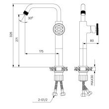 Смеситель для раковины IDDIS Grange GRABLR1i01