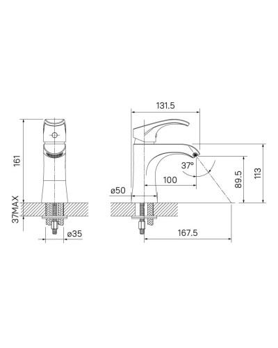 Смеситель для раковины IDDIS Joker JOKSB00i01