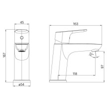 Смеситель для раковины IDDIS Zodiac ZODSB00i01