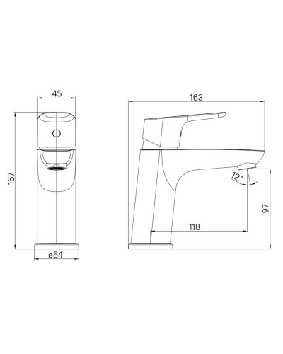 Смеситель для раковины IDDIS Zodiac ZODSB00i01