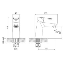 Смеситель для раковины IDDIS Cloud CLOSB00i01