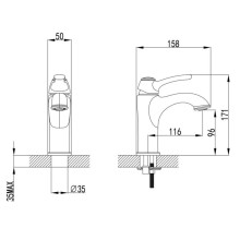 Смеситель для раковины IDDIS Oldie OLDYG00i01