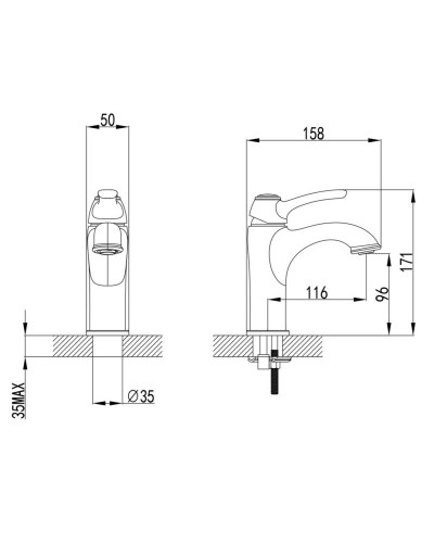 Смеситель для раковины IDDIS Oldie OLDYG00i01