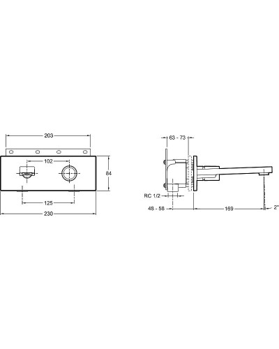Смеситель для раковины Jacob Delafon Composed E73061-CP Хром