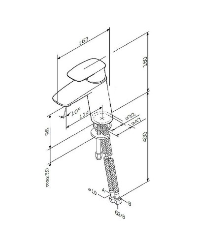 Смеситель для раковины AM.PM Spirit V2.1 F71A02100 Хром