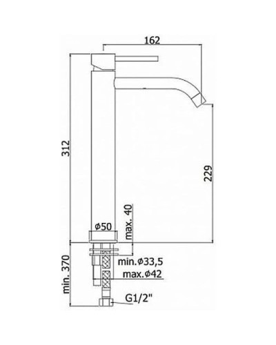 Смеситель для раковины с донным клапаном Paffoni Candy CA085CR