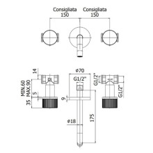 Смеситель для раковины без донного клапана Paffoni Jo JO003CR