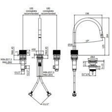 Смеситель для раковины с донным клапаном Paffoni Jo JO053NO