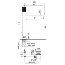 Смеситель для раковины с донным клапаном Paffoni Jo JO085CR