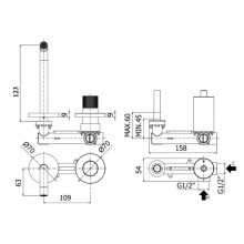 Смеситель для раковины без донного клапана Paffoni Jo JO104CR70