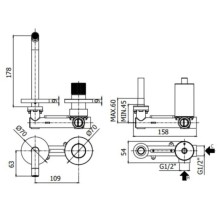 Смеситель для раковины без донного клапана Paffoni Jo JO105CR70