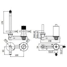 Смеситель для раковины без донного клапана Paffoni Jo JO105NO70