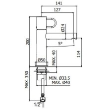 Смеситель для раковины без донного клапана Paffoni Joker JK071CR