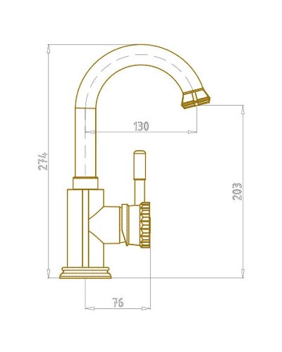 Смеситель для раковины Bronze de Luxe Windsor 10127 Бронза