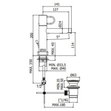 Смеситель для раковины с донным клапаном Paffoni Joker JK075CR
