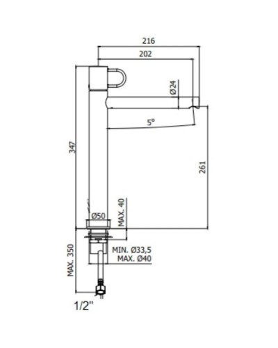 Смеситель для раковины без донного клапана Paffoni Joker JK081CR