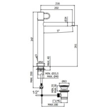 Смеситель для раковины с донным клапаном Paffoni Joker JK085CR