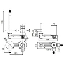 Смеситель для раковины без донного клапана Paffoni Joker JK105CR70