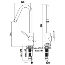 Смеситель для раковины без донного клапана Paffoni Light LIG978CR