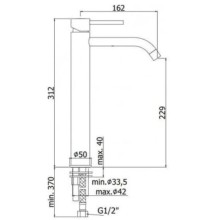 Смеситель для раковины без донного клапана Paffoni Light LIGX081CR