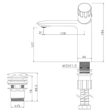 Смеситель для раковины Lemark Wing LM5306C Хром