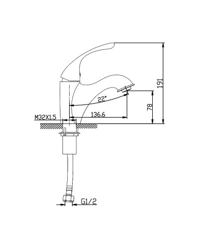 Смеситель для раковины Lemark Intense LM5606C Хром