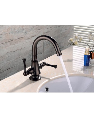 Смеситель для раковины Lemark Peretto LM6307RB Черный кофе