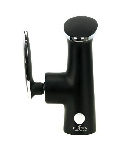 Смеситель для раковины Rossinka RS30-11B Черный матовый Хром