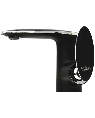 Смеситель для раковины Rossinka RS30-11B Черный матовый Хром