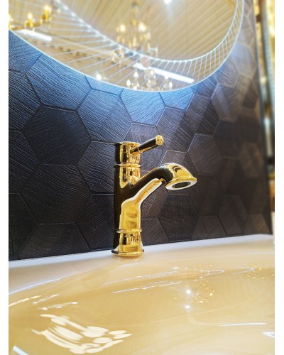 Смеситель для раковины AltroBagno Beatrice Duo 0131 Or