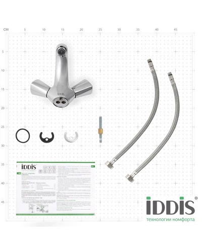 Смеситель для раковины Iddis Bounce BOUSB00i01 Хром