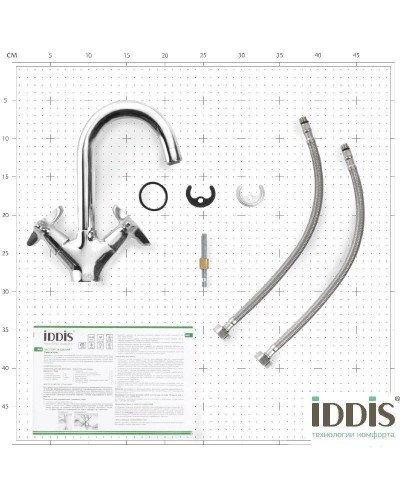 Смеситель для раковины Iddis Copter COPSB00i01 Хром