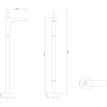 Смеситель напольный для раковины NT Bagno Rinzo N NT47031A