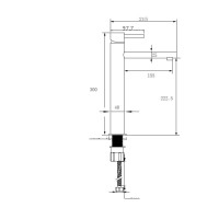 Смеситель для раковины NT Bagno Arino H NT2201H