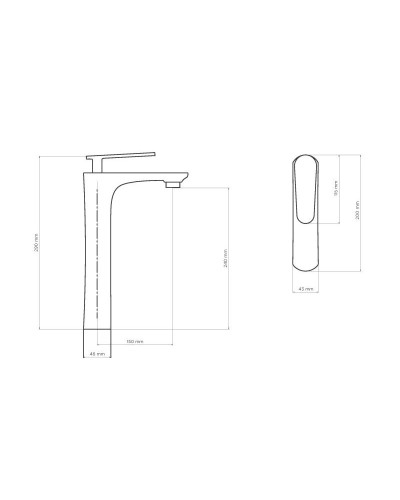 Смеситель для раковины NT Bagno Minzo H NT7711H