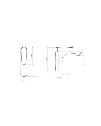 Смеситель для раковины NT Bagno Minzo NT7711