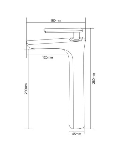 Смеситель для раковины NT Bagno Tirso H NT7801Н