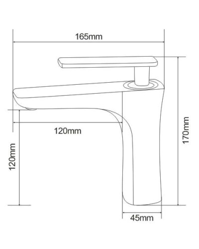 Смеситель для раковины NT Bagno Tirso NT7801