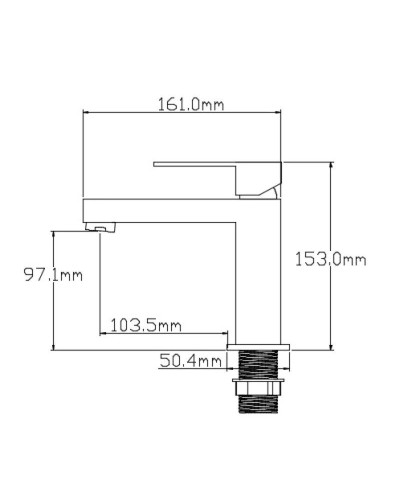 Смеситель для раковины NT Bagno Adigo BG NT9001BG