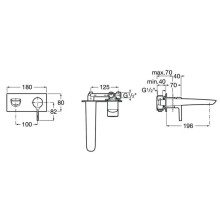 Смеситель для раковины без донного клапана Roca Insignia 5A353AC00