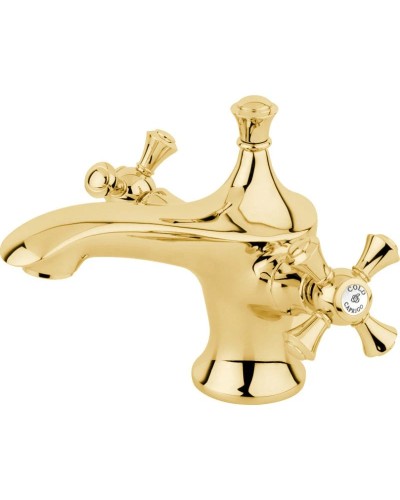 Смеситель для раковины с донным клапаном Caprigo Monarch 41-020-oro