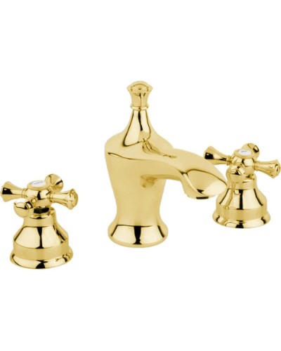 Смеситель для раковины с донным клапаном Caprigo Monarch 41-021-oro