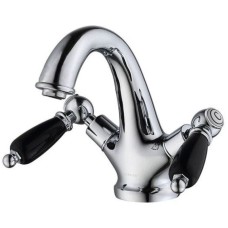 Смеситель для раковины с донным клапаном Caprigo Adria Classic Black Edition 03B-520-crm