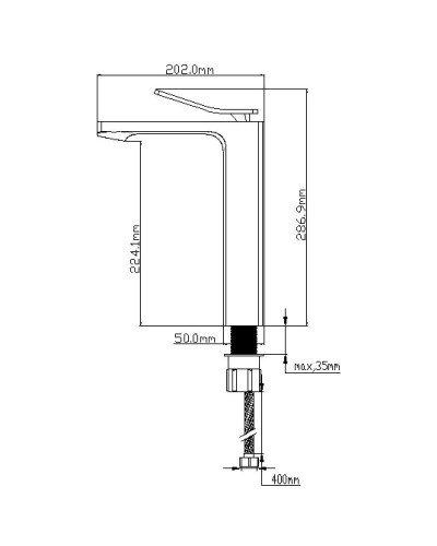 Смеситель для раковины NT Bagno Volno H NT1801НВ