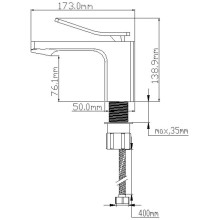 Смеситель для раковины NT Bagno Volno B NT1801В