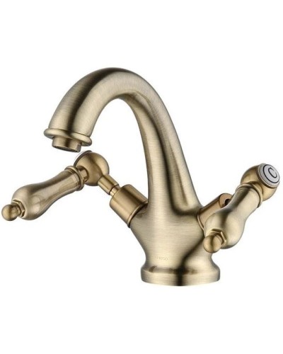 Смеситель для раковины с донным клапаном Caprigo Adria Classic Metal Edition 03M-520-vot