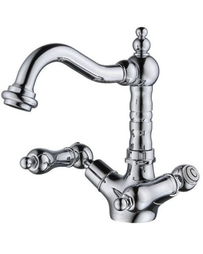 Смеситель для раковины с донным клапаном Caprigo Adria Classic Metal Edition 03M-526-crm